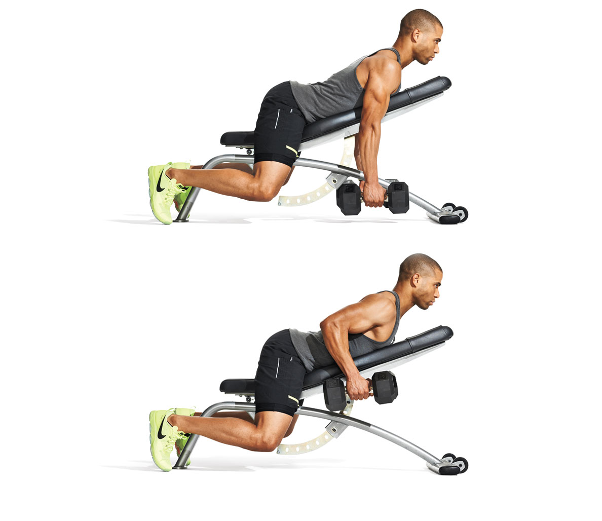 Dumbbell Incline Row