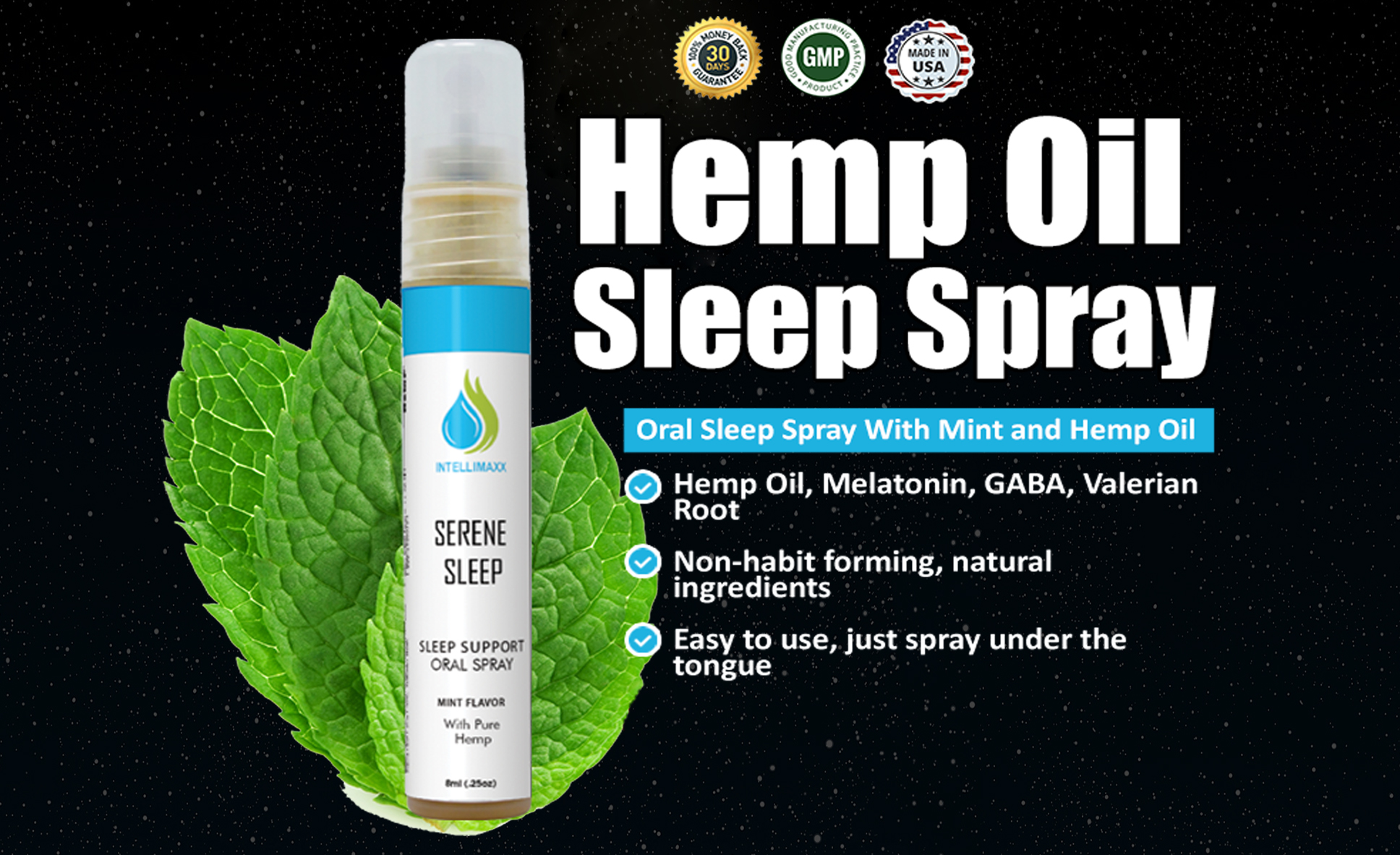 Serene Sleep Hemp Oil Spray