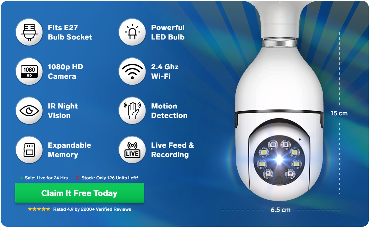 VSX Direct Wireless Light Bulb Camera